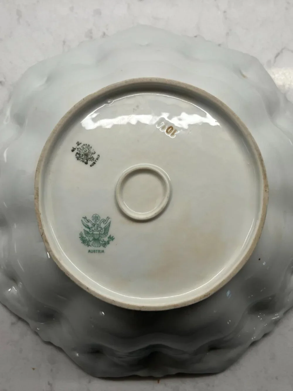 Antique MZ Austria Decorative Hand Painted Porcelain Bowl, Germany